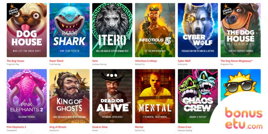 ultra casino pelivalikoima