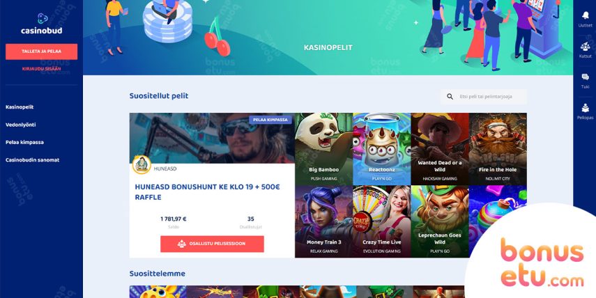 casinobud pelivalikoima