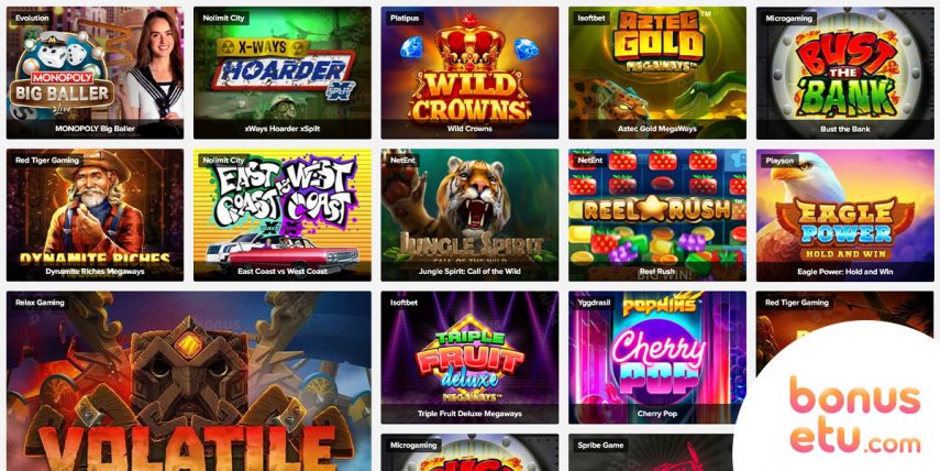 tusk casino pelivalikoima