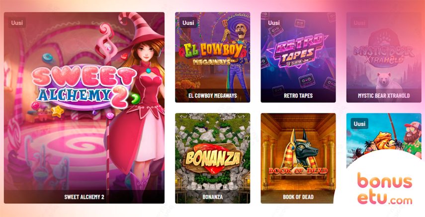 Kazoom Casino pelivalikoima