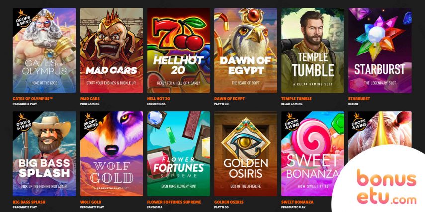 nitro casino pelivalikoima