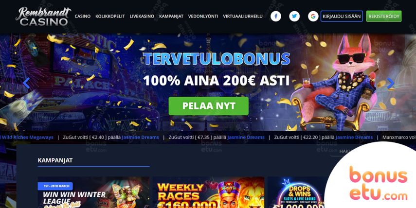 rembrandt casino bonus