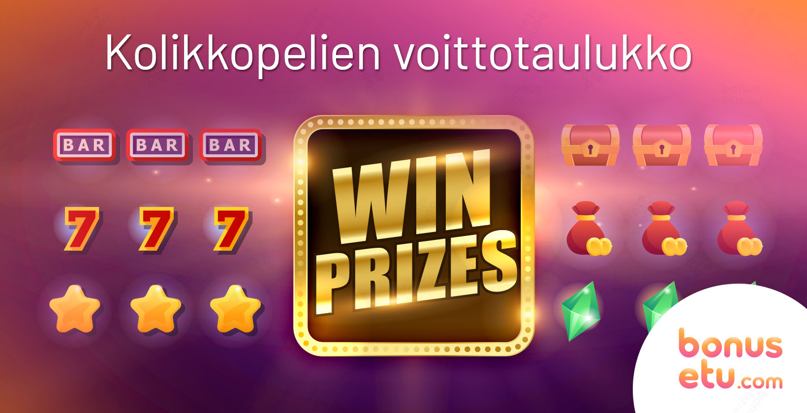 kolikkopelien voittotaulukko