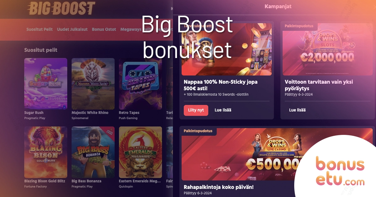 big boost bonustarjonta