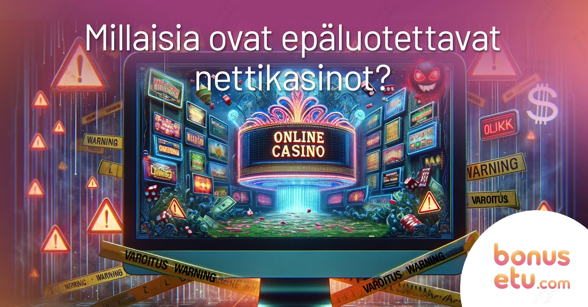 Millaisia ovat epäluotettavat nettikasinot?