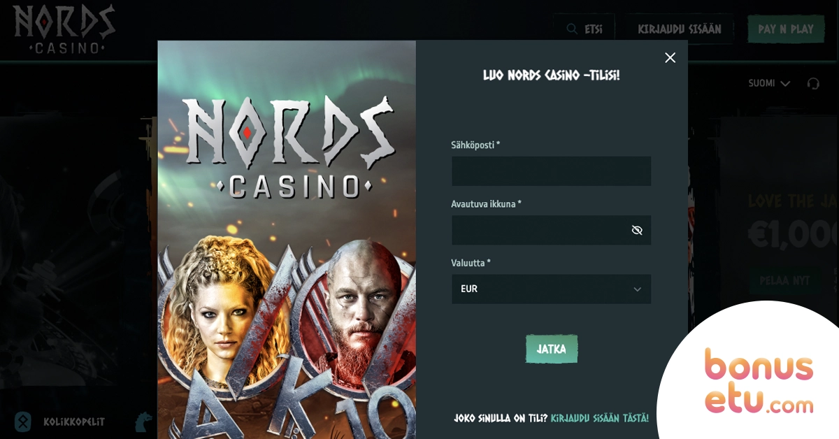Nords casino rekisteröityminen