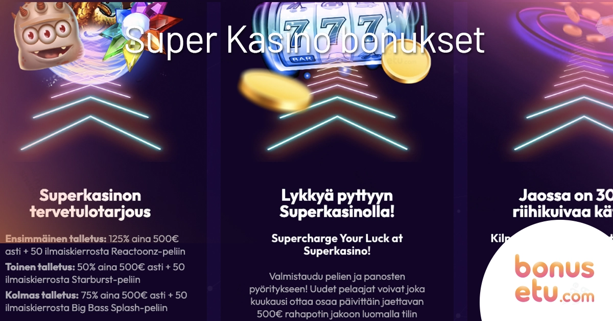 Super Kasino bonukset