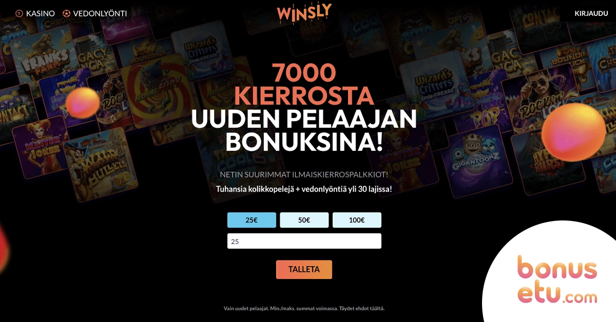 Winsly rekisteröityminen