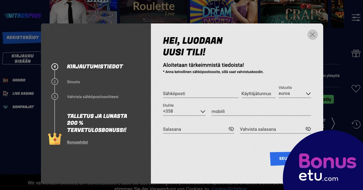 Nitrospins rekisteröityminen