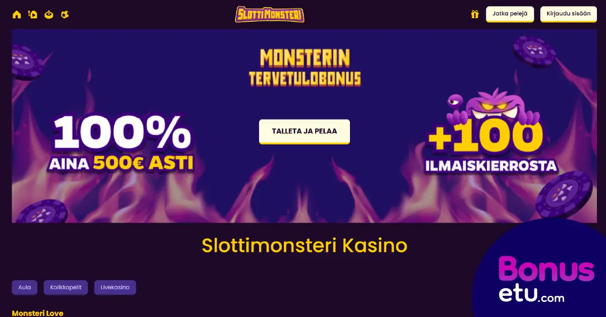 slottimonsteri etusivu