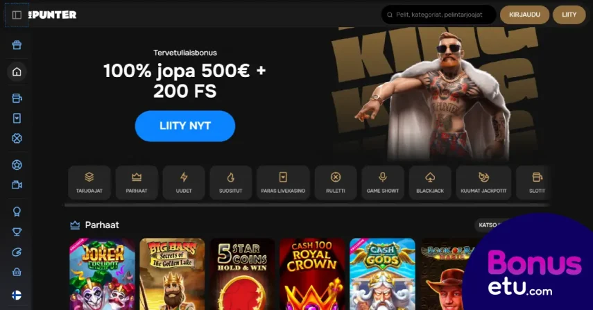 mr punter casino arvostelu etusivu