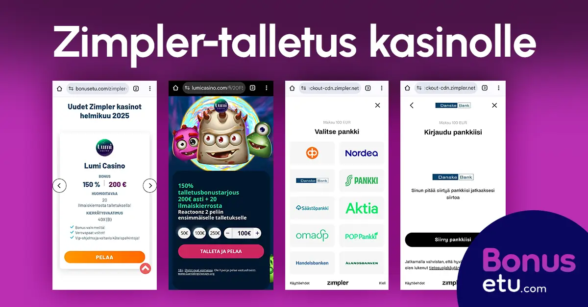 Näin teet zimpler talletuksen