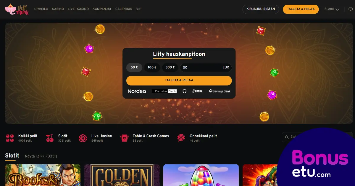 lucky trunk casino etusivu