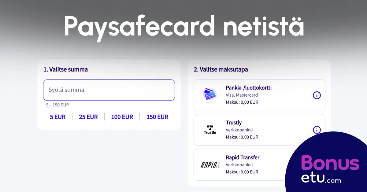paysafecard netistä